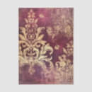Search for burgundy and gold tissue paper Damask