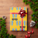 Search for flip flop wrapping paper Blue