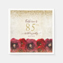 Search for 85th birthday napkins Floral
