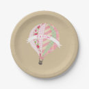 Search for hot air balloon plates Girl baby shower