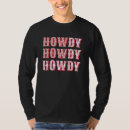 Search for long count tshirts Howdy