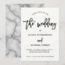 Search for white marble invitations Black and white