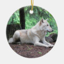 Search for white wolf christmas tree decorations Wolves