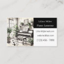 Search for music lessons business cards Modern