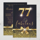 Search for 77th birthday invitations Elegant