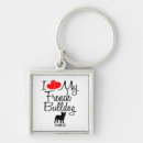 Search for love french bulldog key rings Bulldogs