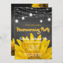 Search for sunflower housewarming party invitations Country chic