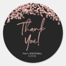Search for elegant rose gold stickers Birthday
