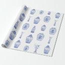 Search for ginger jar wrapping paper Blue