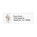 Search for frosty the snowman return address labels Winter