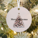 Search for white rose christmas tree decorations Pink