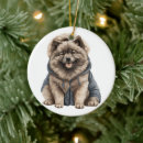 Search for keeshond christmas tree decorations Puppy