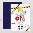 Search for policeman boys birthday invitations Kids