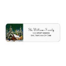 Search for winter scene return address labels Whimsical