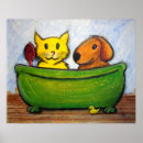 Search for cat bath art Kitty