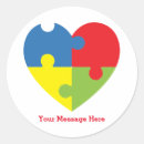 Search for autism puzzle stickers Asperger