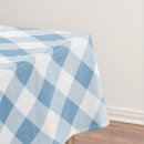 Search for blue checkered tablecloths For her