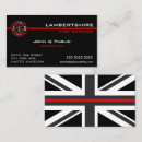 Search for thin business cards Firefighter
