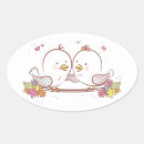Search for pink and brown wedding stickers Love birds