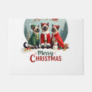 Search for merry christmas doormats Black
