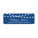 Search for light blue return address labels Calligraphy