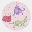 Search for alien cat stickers Space