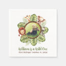Search for wild one napkins Tropical leaves