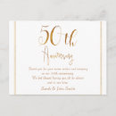 Search for 50th anniversary invitation postcards Simple