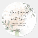 Search for love wedding stickers Jam packed with love