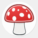 Search for red and white mushroom stickers Toadstool