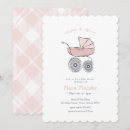 Search for carriage baby girl shower invitations Pram