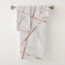 Search for marble rose gold bathroom accessories Geometric