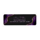 Search for purple and gold return address labels Script