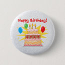 Search for birthday three round badges Happy