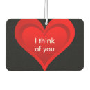 Search for heart car air fresheners I love you