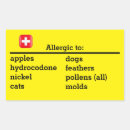 Search for allergies stickers Emergency