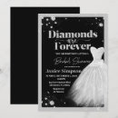 Search for black and silver bridal shower invitations Bride