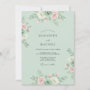 Search for blush and mint wedding invitations Botanical
