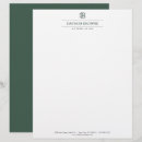 Search for green letterhead Real estate