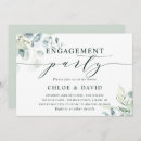 Search for botanical engagement party invitations Modern