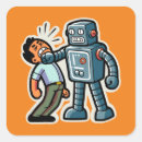 Search for cute cartoon robots stickers Funny robot