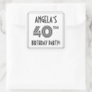 Search for 40th birthday party stickers Stylish
