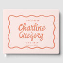 Search for retro wedding guest books Pastel