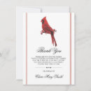 Search for cardinal thank you cards Nature