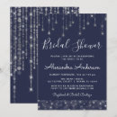Search for navy and silver bridal shower invitations Modern