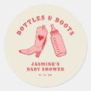Search for pink cowboy boots stickers Cowgirl baby shower