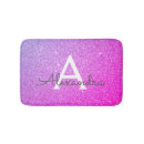 Search for purple glitter bath mats Monogrammed