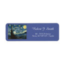 Search for van gogh art return address labels Vincent
