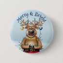 Search for red nose reindeer badges Kids