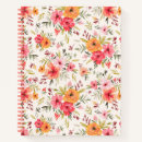 Search for flower pattern notebooks Floral